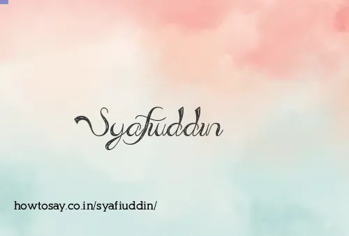 Syafiuddin