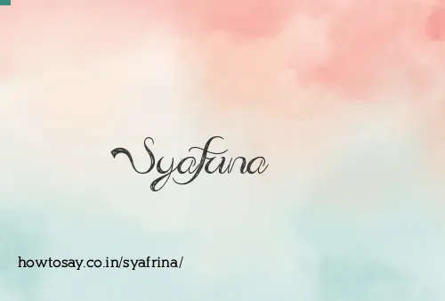 Syafrina