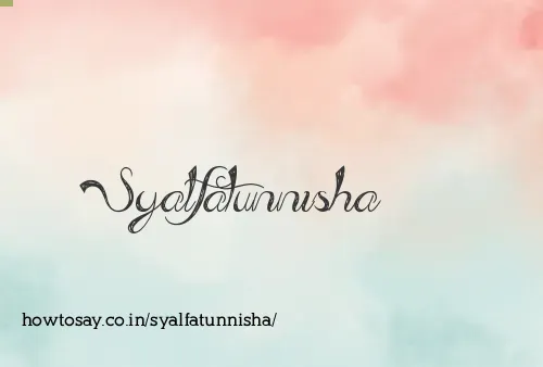 Syalfatunnisha