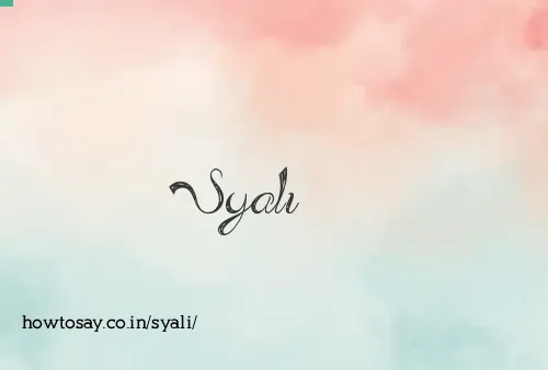 Syali