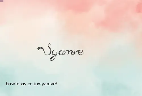 Syamve