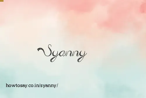 Syanny