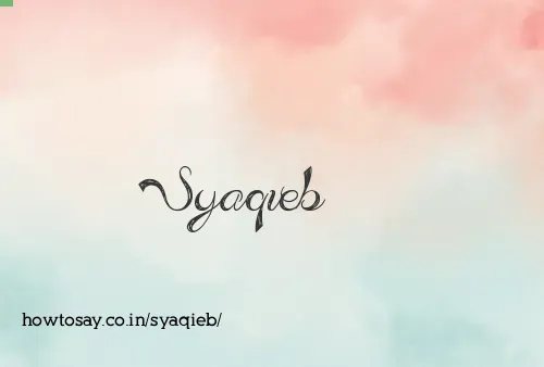 Syaqieb