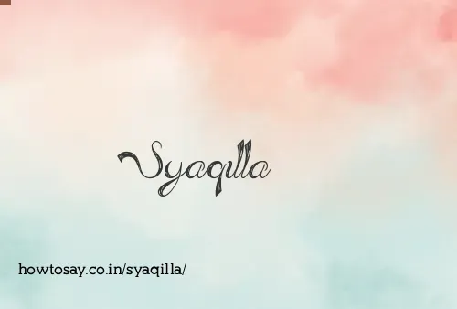 Syaqilla