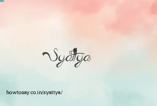 Syattya
