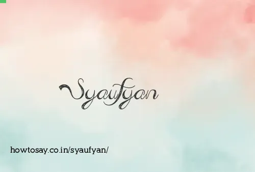 Syaufyan