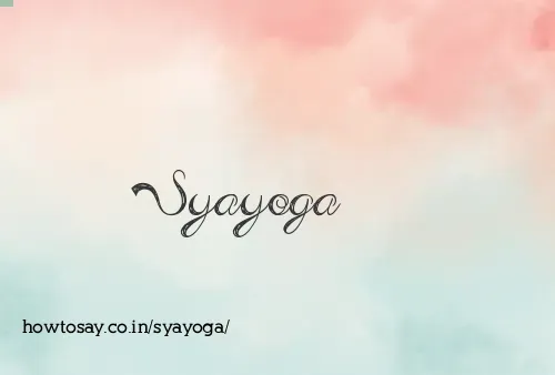 Syayoga