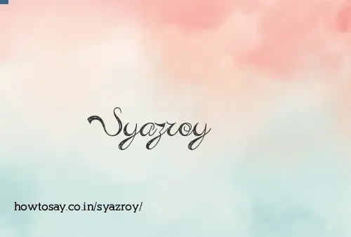 Syazroy