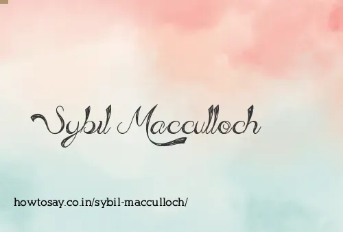 Sybil Macculloch