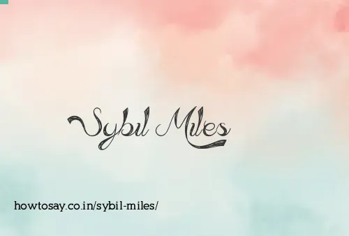 Sybil Miles