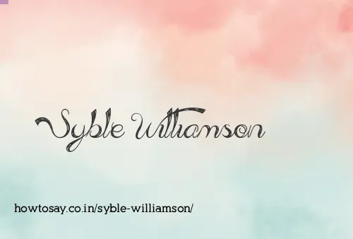Syble Williamson
