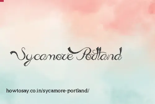Sycamore Portland