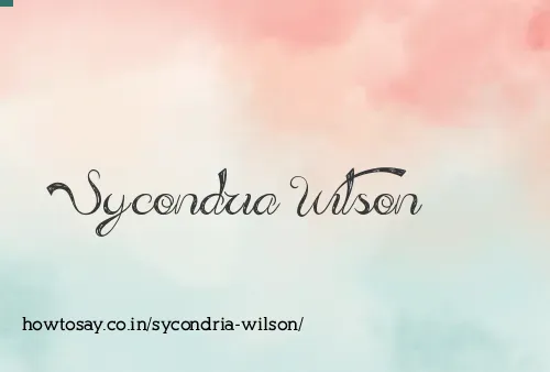 Sycondria Wilson