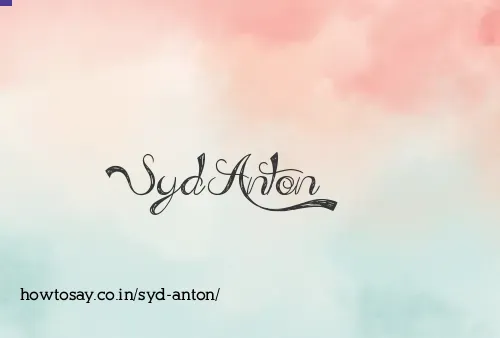 Syd Anton