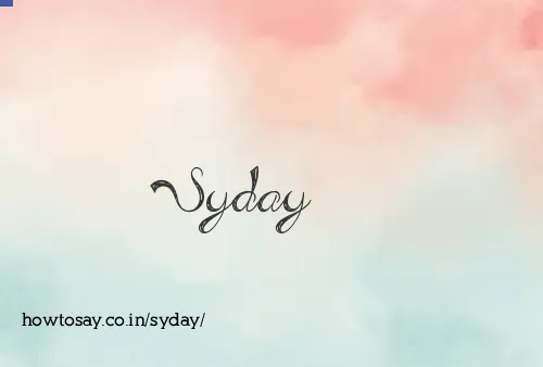 Syday