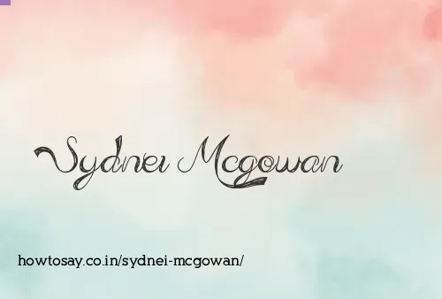 Sydnei Mcgowan