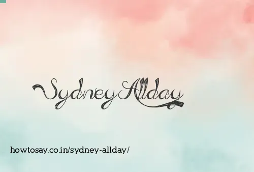 Sydney Allday