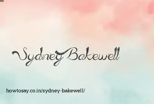 Sydney Bakewell