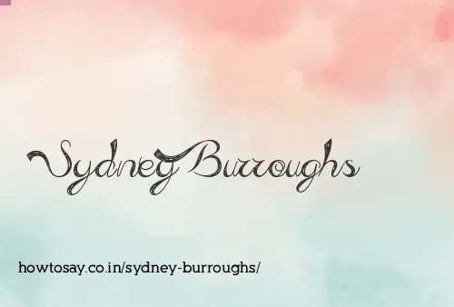 Sydney Burroughs
