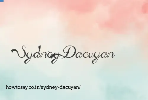 Sydney Dacuyan