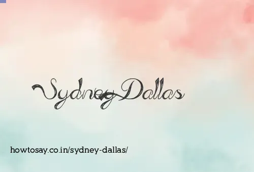 Sydney Dallas