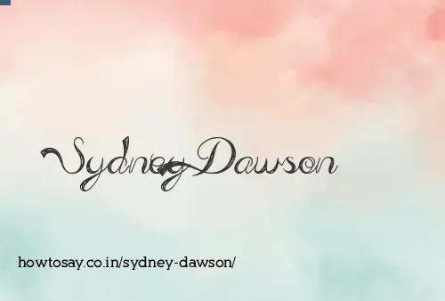 Sydney Dawson