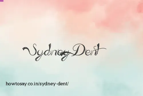 Sydney Dent