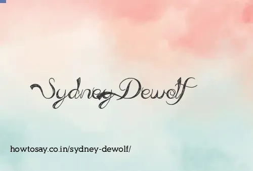 Sydney Dewolf