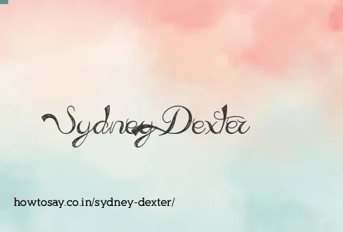 Sydney Dexter