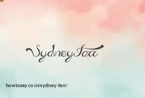Sydney Farr