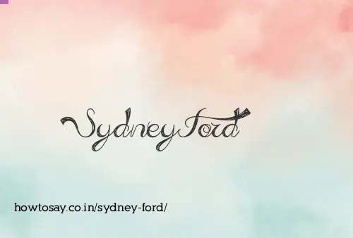Sydney Ford