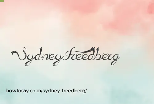 Sydney Freedberg