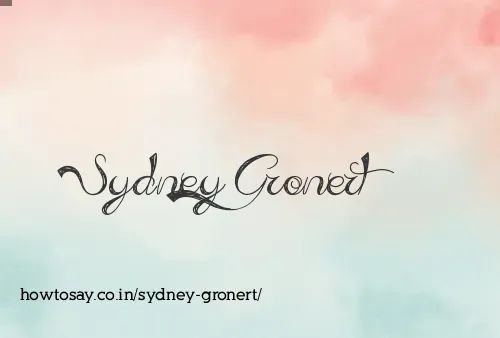 Sydney Gronert