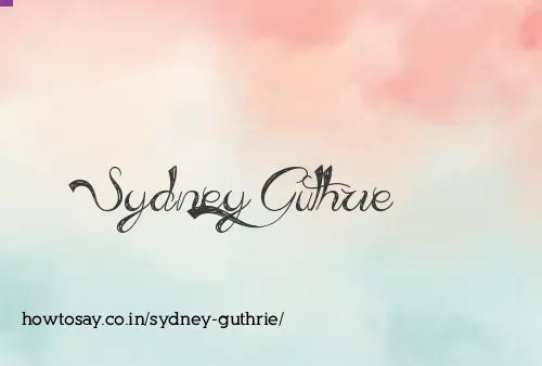 Sydney Guthrie