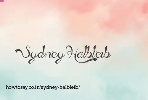Sydney Halbleib