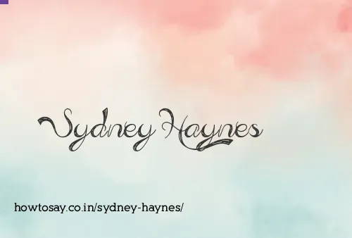 Sydney Haynes