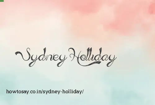 Sydney Holliday