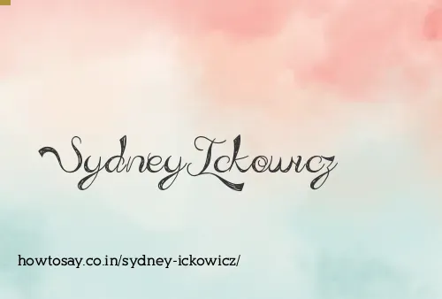 Sydney Ickowicz