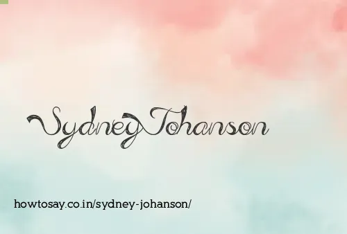 Sydney Johanson