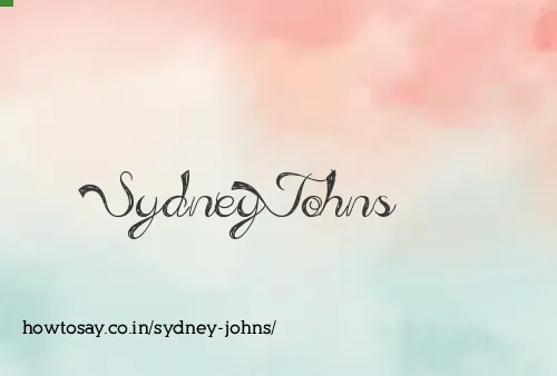 Sydney Johns