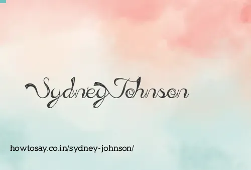 Sydney Johnson