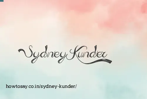 Sydney Kunder