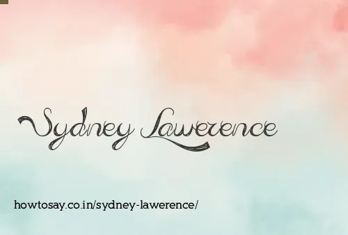 Sydney Lawerence