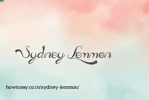 Sydney Lemmon