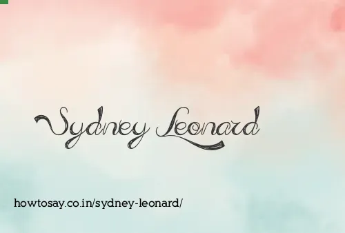 Sydney Leonard