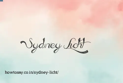 Sydney Licht