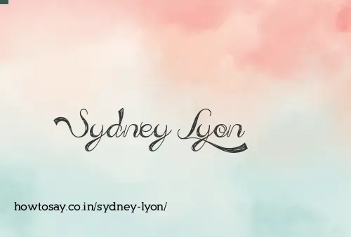 Sydney Lyon