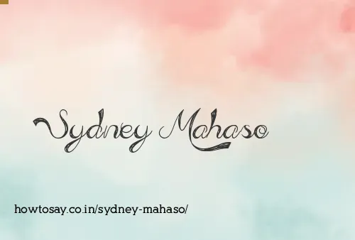 Sydney Mahaso