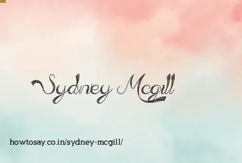 Sydney Mcgill