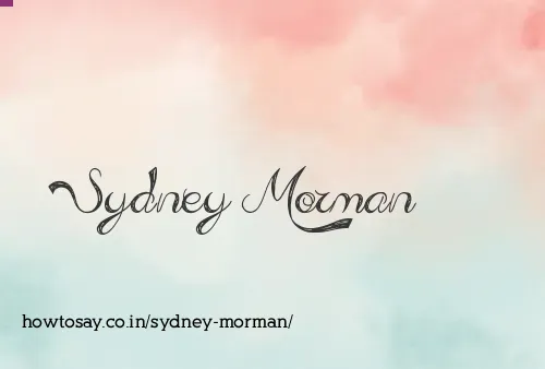 Sydney Morman